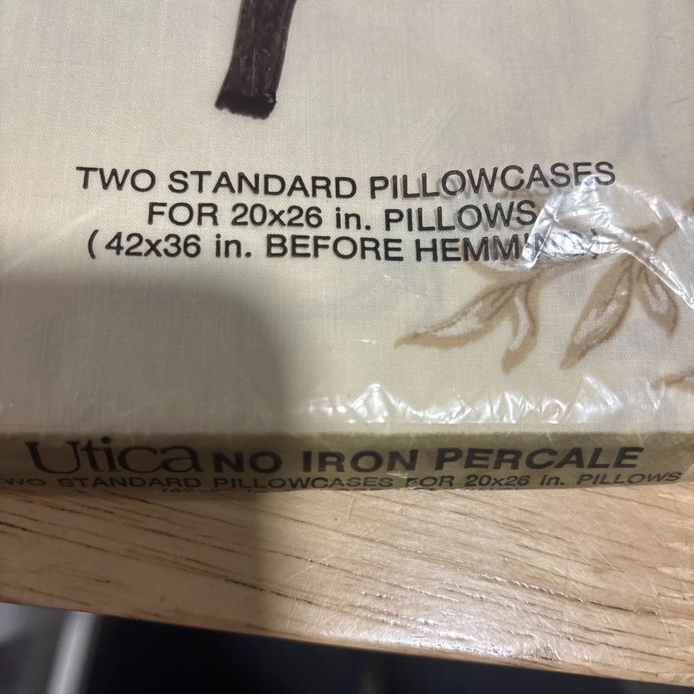 Vintage NEW J.P. Stevens Utica Twin Sheets Set & 2 Pillow Cases, Fall Flora